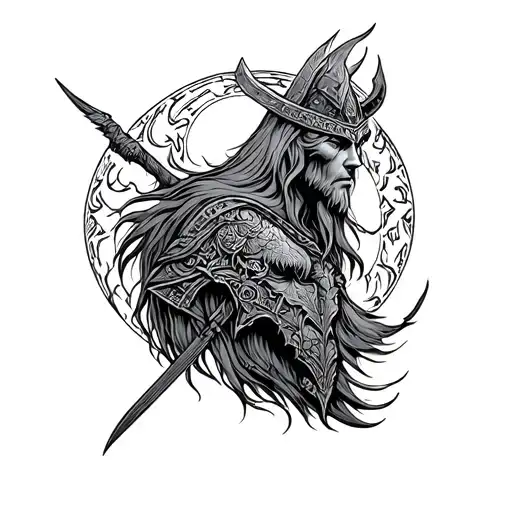 norse mythology tattoo design idea