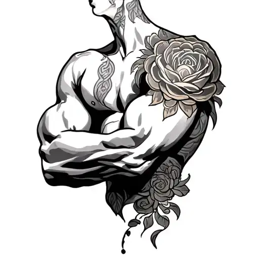 On Triceps tattoo design idea
