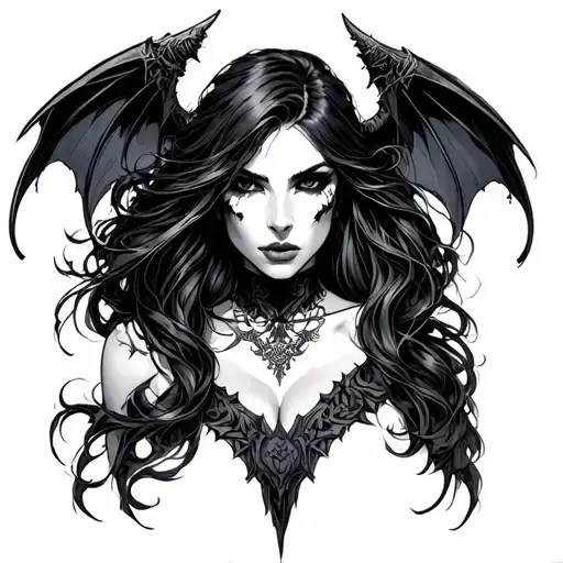 Morrigan tattoo design idea