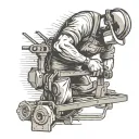 iron worker welding tattoo design idea