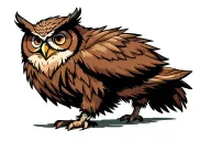 owlbear tattoo design idea