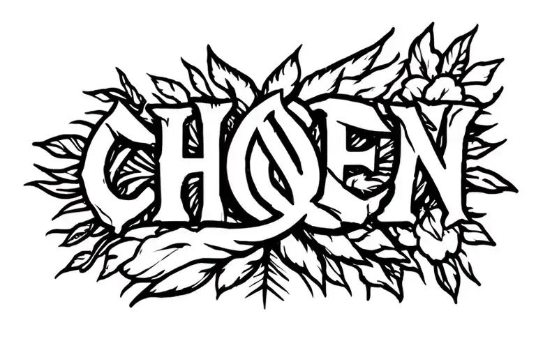 Chosen one fore arm tattoo tattoo design idea