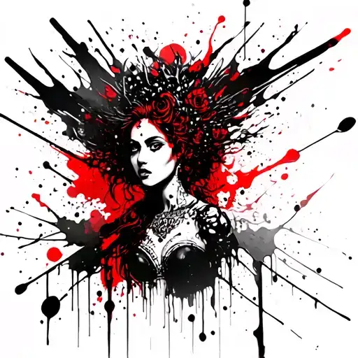 The goddess Victoria tattoo design idea