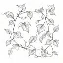 ivy vines tattoo design idea