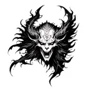 BELIAL with winds tattoo design idea