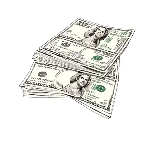 Conveys and visualizes the meaning of words sleep, sex and money, but without text tattoo design idea