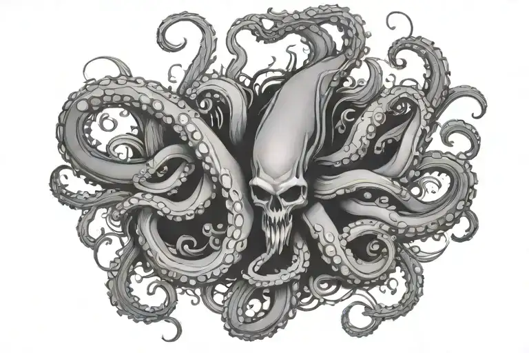 tentacles tattoo design idea
