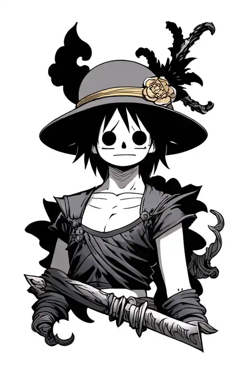 Ace One Piece tattoo design idea