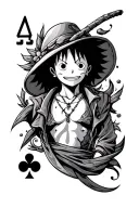Ace One Piece tattoo design idea