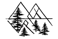 2 geometric triangles signifying parents and 3 progressively smaller geometric triangle representing children tattoo design idea