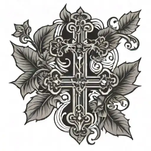 1,277+ Cross With Vine Tattoo Ideas in 2026 - BlackInk AI