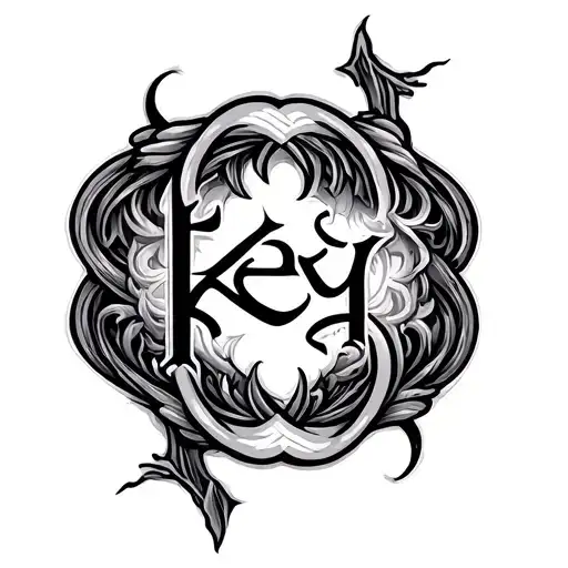 "Keoy the" Ambigram Tattoo tattoo design idea