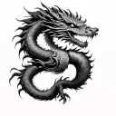 yakuza dragon sleeve tattoo tattoo design idea