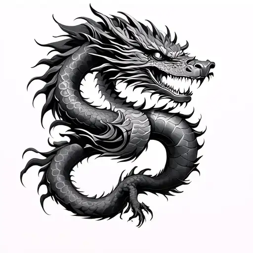 yakuza dragon sleeve tattoo tattoo design idea