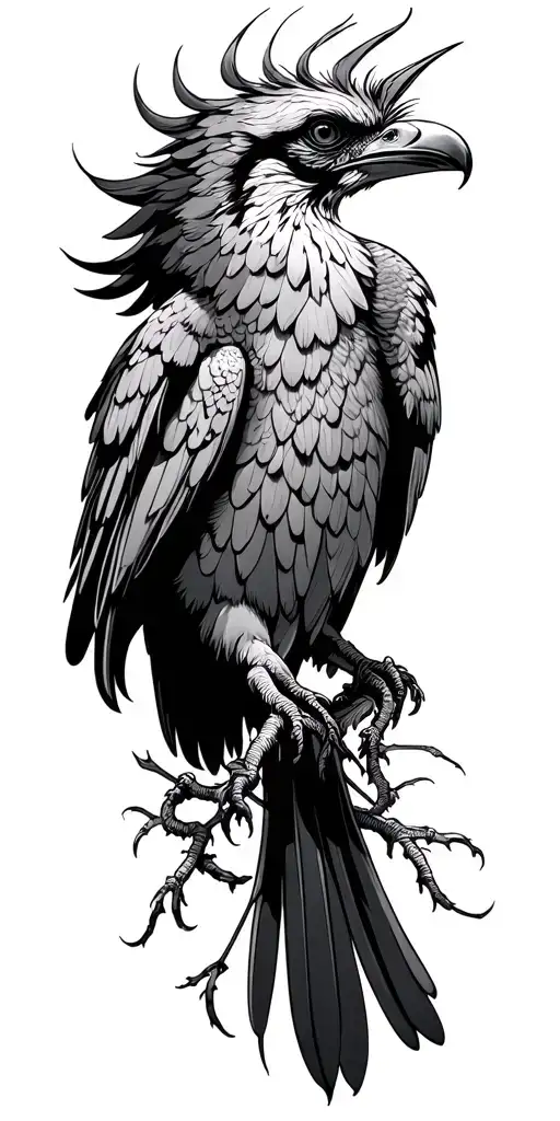 liver bird tattoo design idea