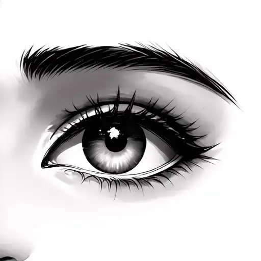 Anime Eyes tattoo design idea