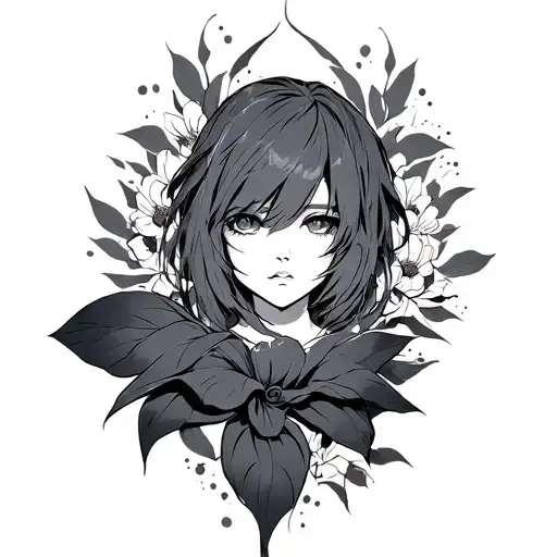 Anime manga panel styled tattoo tattoo design idea