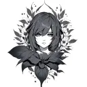 Anime manga panel styled tattoo tattoo design idea