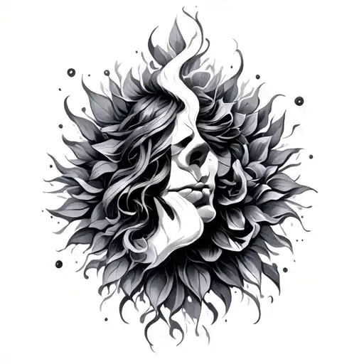 Positive Energy tattoo design idea
