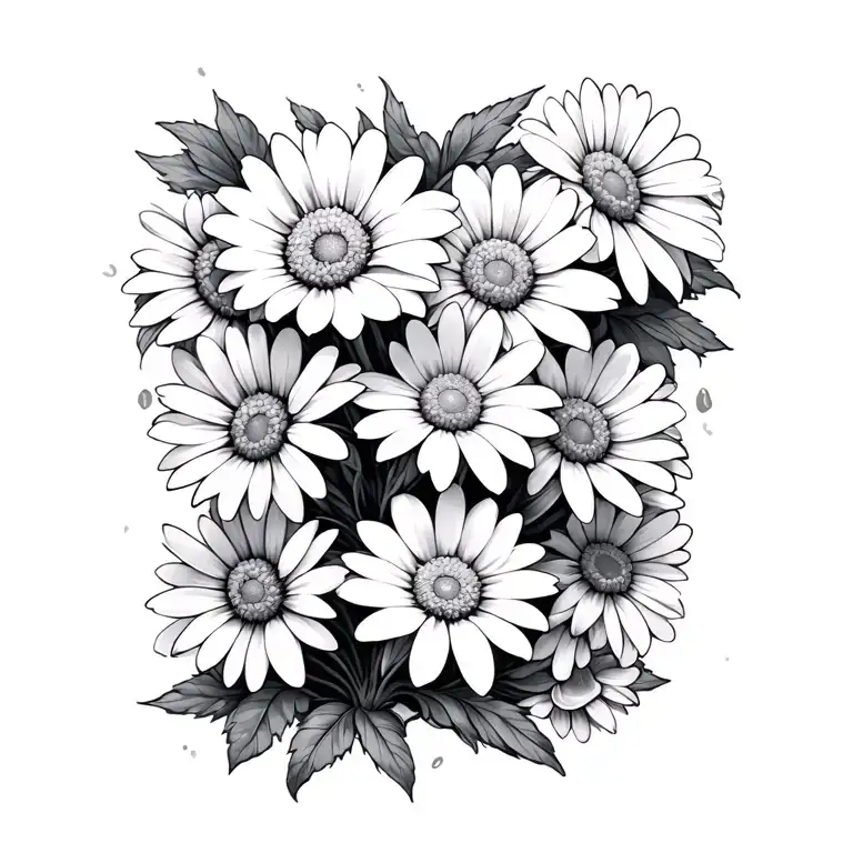 daisy chain wrapped tattoo design idea