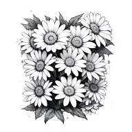 daisy chain wrapped tattoo design idea