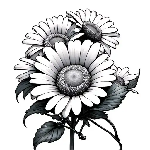 daisy chain wrapped tattoo design idea