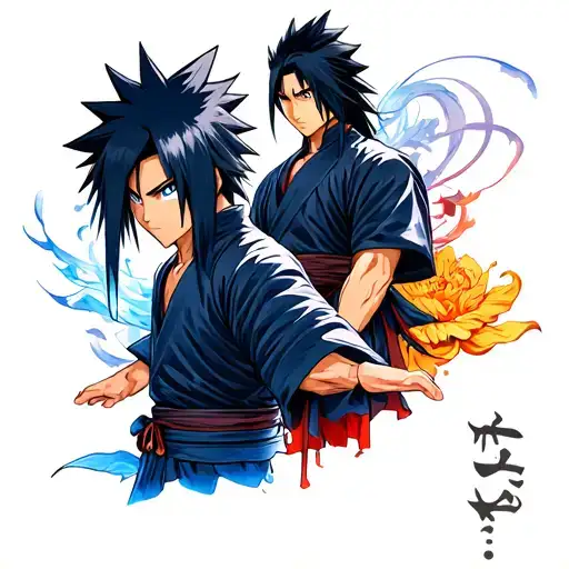  sharingons sasuke and itachi uchiha tattoo design idea