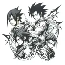 Sasuke, Zuko, Killua, lightning tattoo design idea