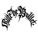 "Bite The Bullet" "Bite The Bullet" Blackwork Dark Lettering Calligraphy Chaotic Hardcore, Soft-Edge, High-Contrast Black Ink tattoo design idea