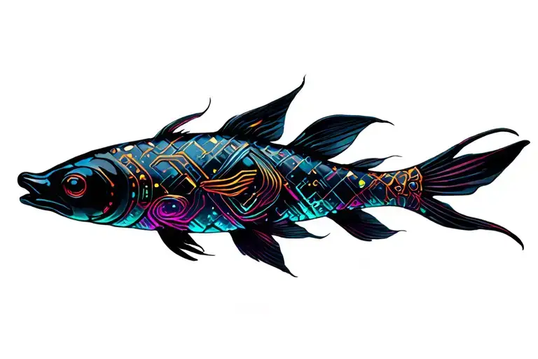 Koi fish tattoo design idea