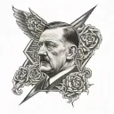 Hitler tattoo design idea