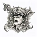 Hitler tattoo design idea