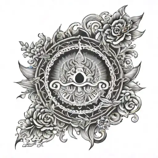 Tattoo based on Bhagavad Gita Chapter 18 Shloka 66 tattoo design idea