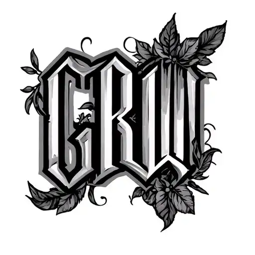 initials CRW GBW tattoo design idea