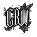 initials CRW GBW tattoo design idea