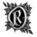 initials CRW GBW tattoo design idea