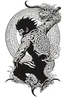 sun wukong back tattoo tattoo design idea
