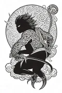 sun wukong back tattoo tattoo design idea