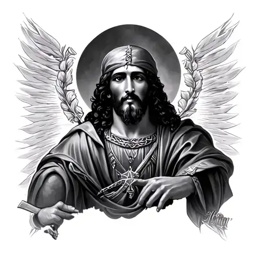 San Judas Tadeo tattoo design idea