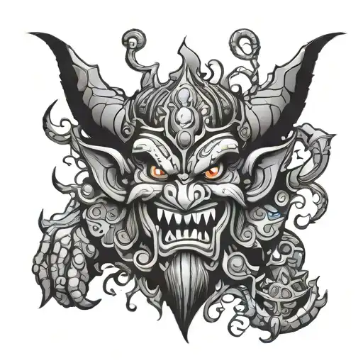 ravana tattoo design idea