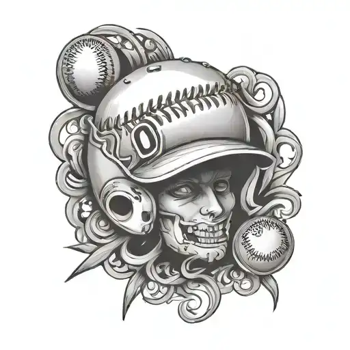 live life like an 0-2 count baseball seams tattoo design idea
