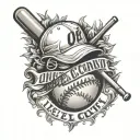 live life like an 0-2 count baseball seams tattoo design idea