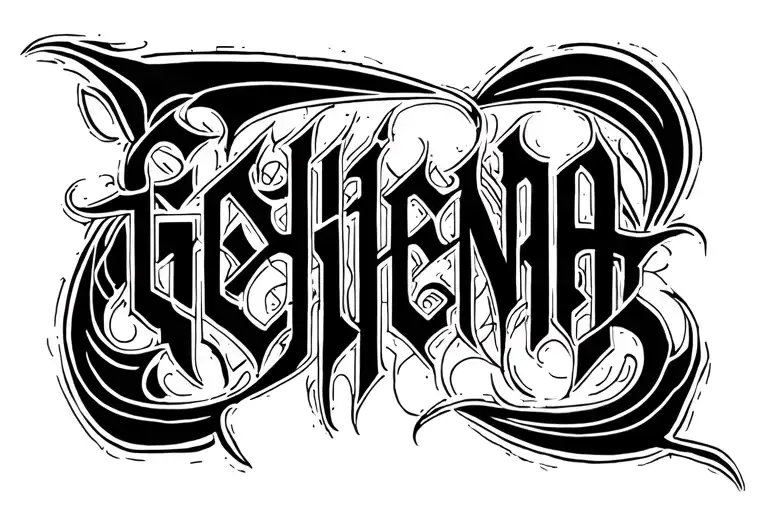 "Gehenna" Stoicism symbolized tattoo design idea