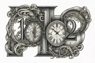 12-31-22 Roman numeral dates tattoo design idea