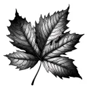 aspen branch leaf tattoo design idea