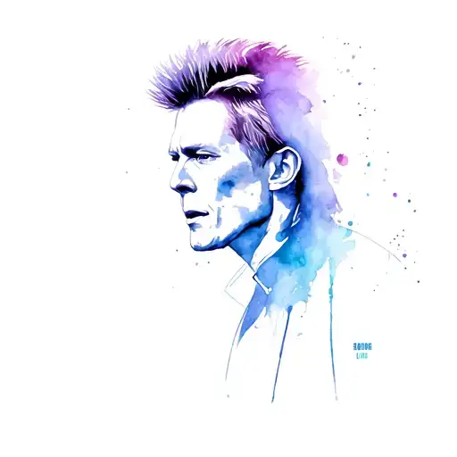 David bowie; doctor who tattoo design idea