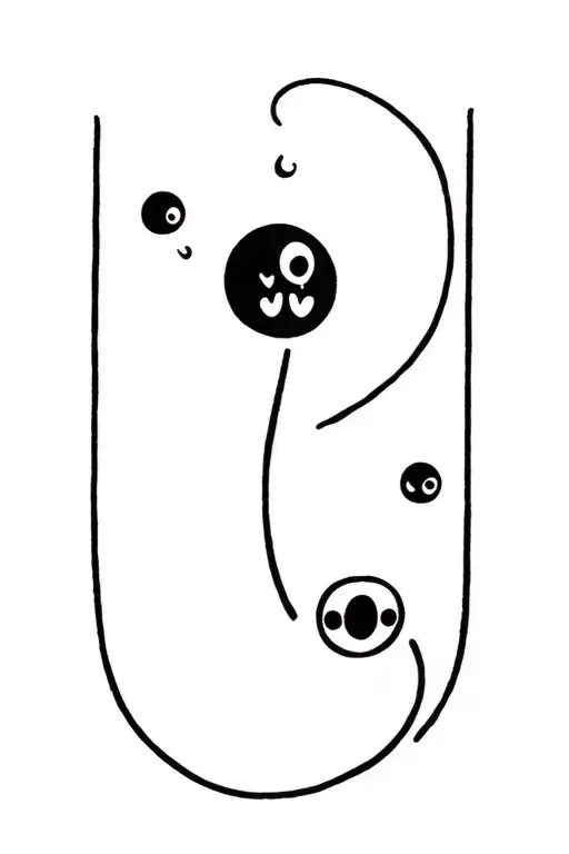 semicolon, calcifer and soot sprite tattoo design idea