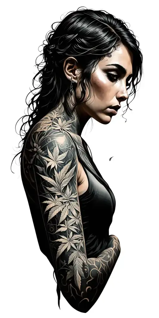 music, hemp, trading, fiction tattoo design idea