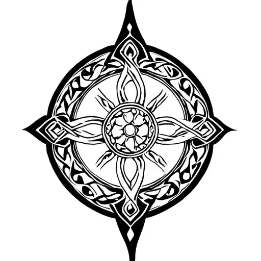 viking Celtic border circle. only. remove object in the center. white center. tattoo design idea