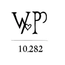 my boyfriends initials WP, with a small heart between the W and the P. and the number underneath 10,282  tattoo design idea